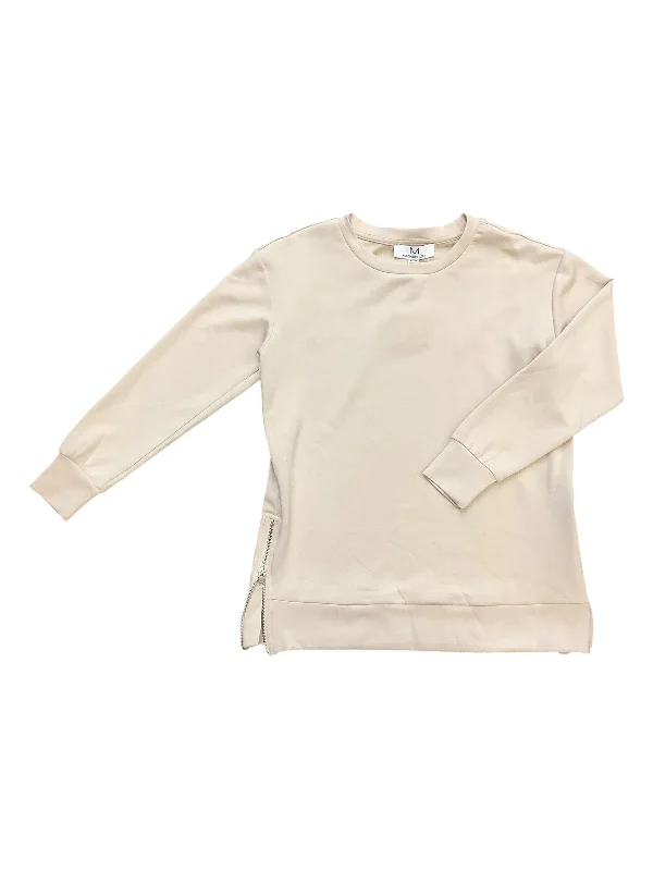 Sweatshirt Crewneck By Cmc In Cream, Size: Xs