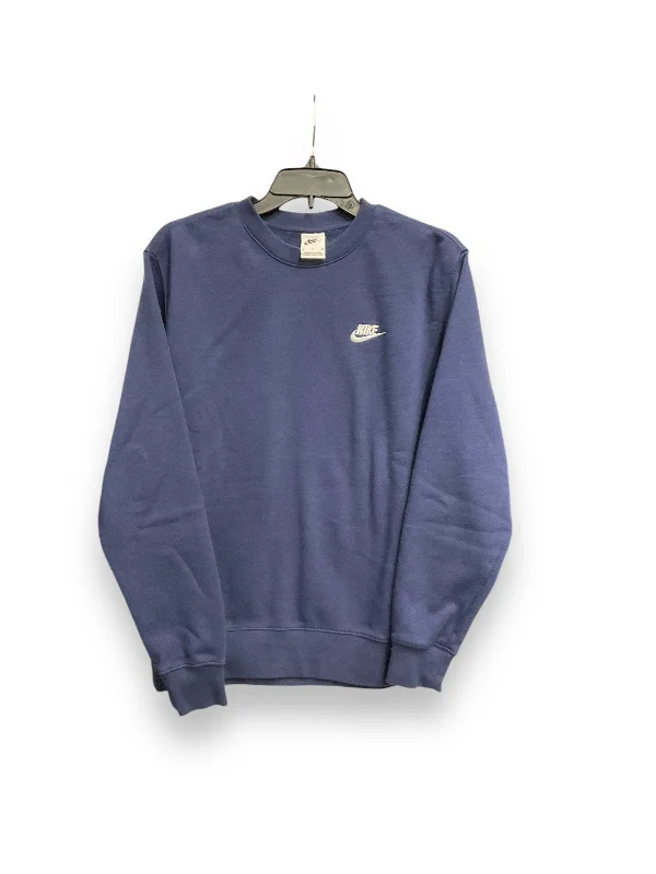 Athletic Sweatshirt Crewneck By Nike Apparel In Blue, Size: Sp