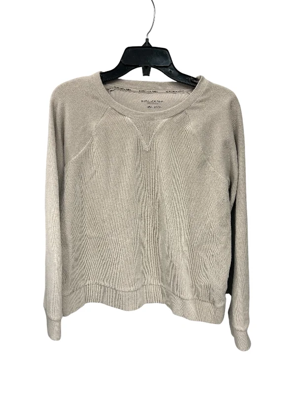 Sweatshirt Crewneck By Marc New York In Tan, Size: S