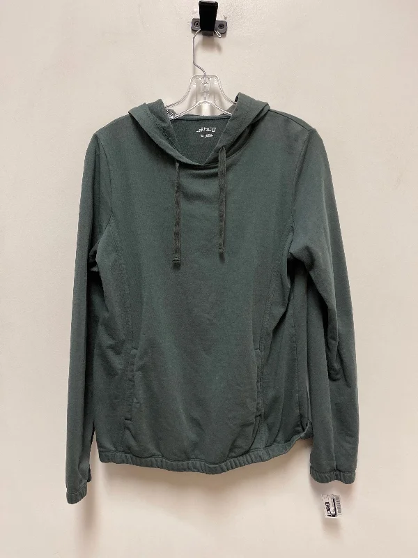 Athletic Sweatshirt Hoodie By Bcg In Green, Size: M