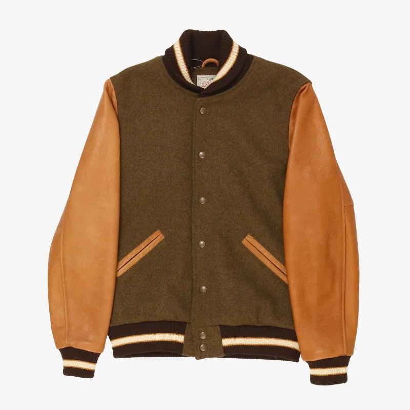 Leather & Wool Varsity Jacket