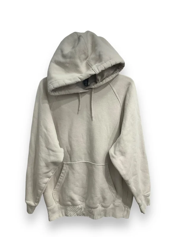 Sweatshirt Hoodie By H&m In White, Size: M