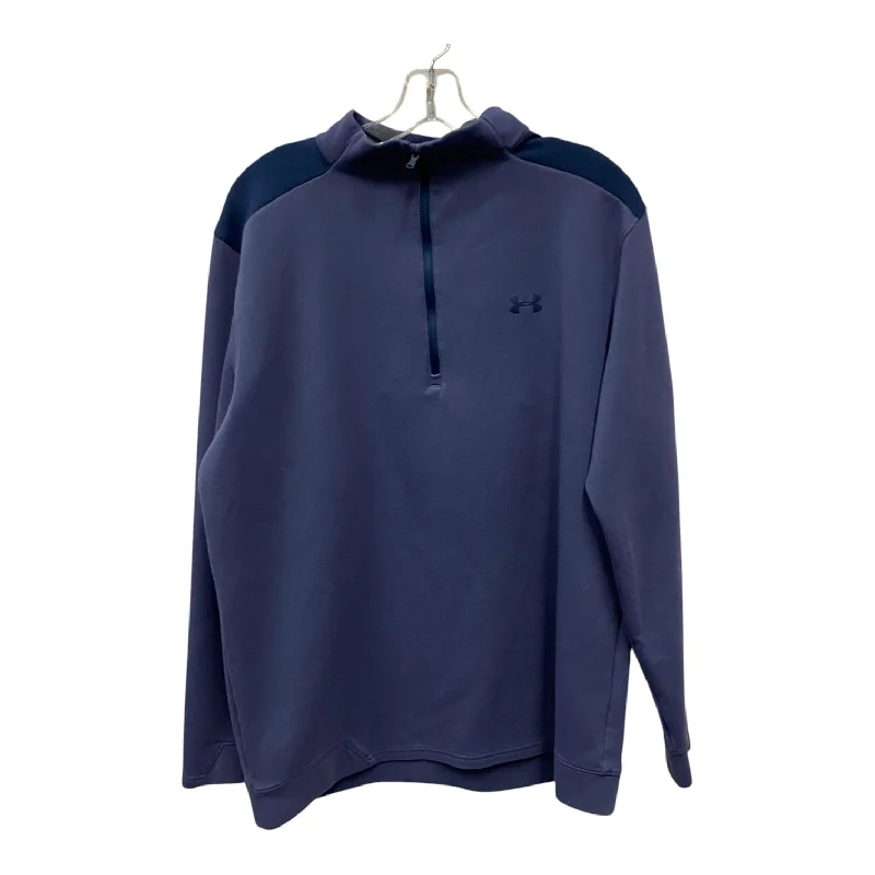 Sweatshirt Collar By Under Armour In Blue & Purple, Size:Xl