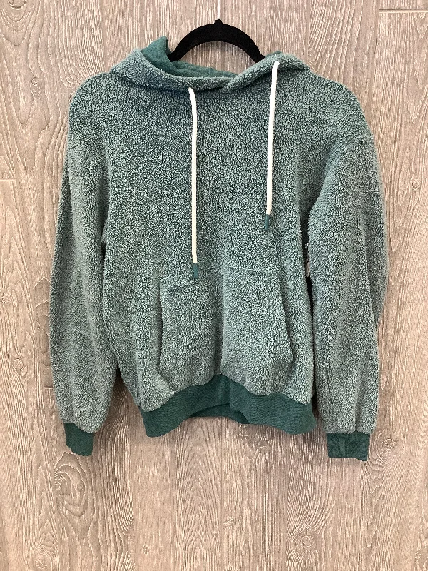 Sweatshirt Hoodie By Clothes Mentor In Green, Size: S