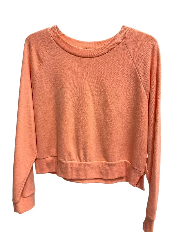 Sweatshirt Crewneck By Colsie In Orange, Size: M