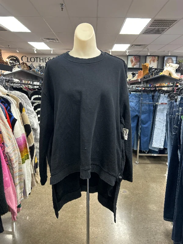 Sweatshirt Crewneck By Clothes Mentor In Black, Size: S