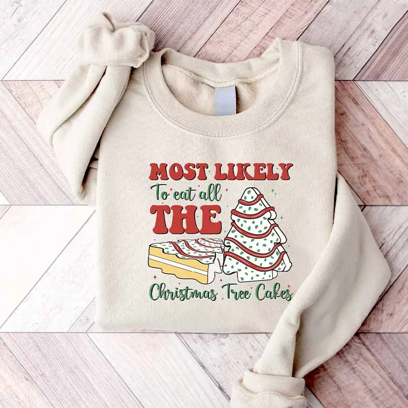 Most Likely To Eat All The Christmas Tree Sweatshirt