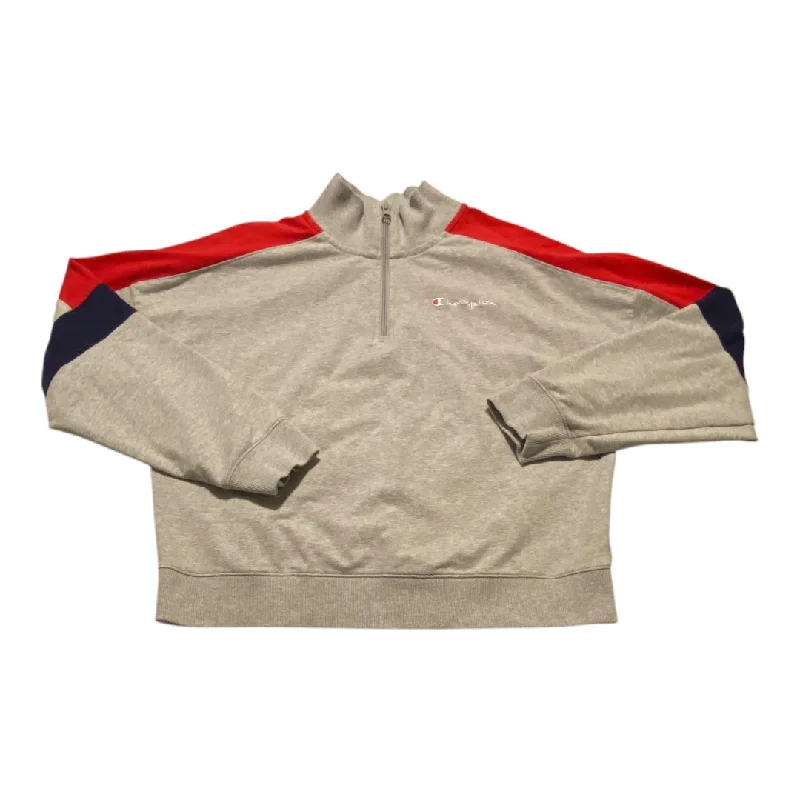 Athletic Sweatshirt Crewneck By Champion In Multi-colored, Size: L