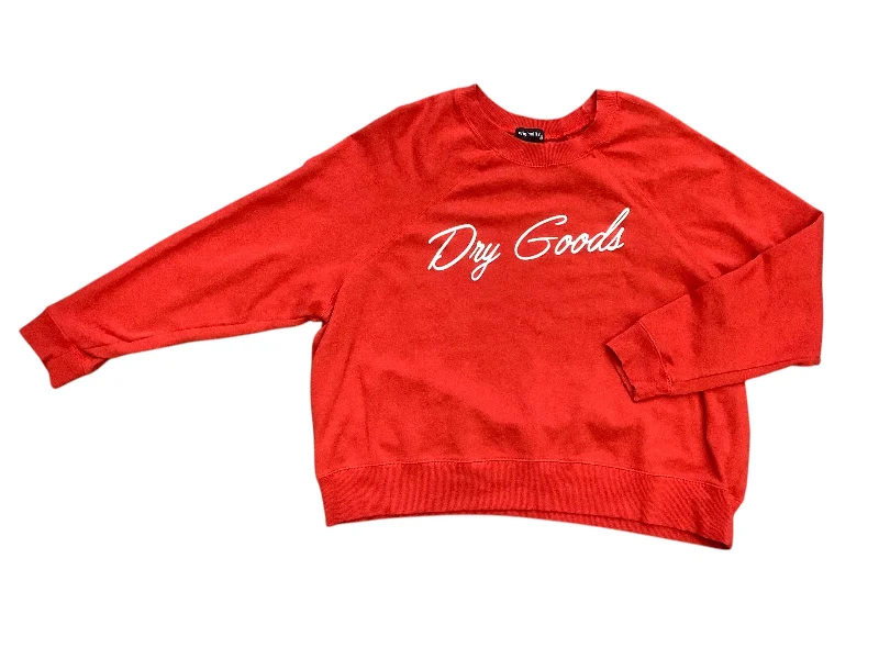 Sweatshirt Crewneck By Original Ty Wear In Red, Size: M