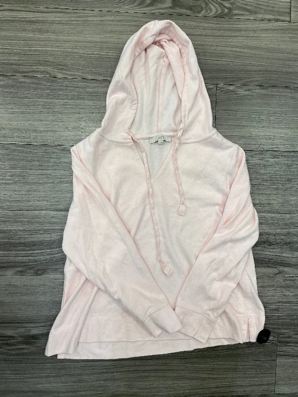 Sweatshirt Hoodie By Loft In Pink, Size: Xl