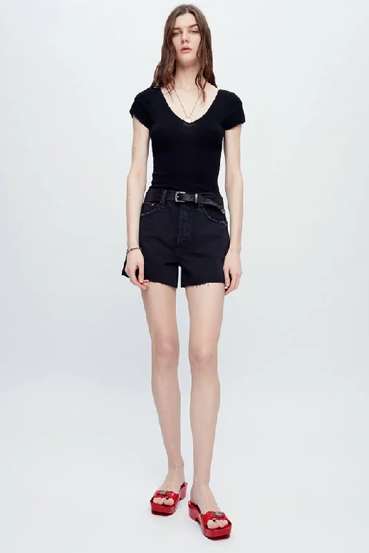 RE/DONE - 90's Low Slung Short - Washed Black