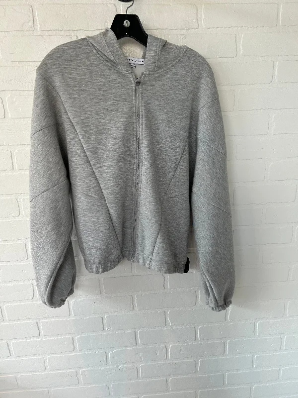 Sweatshirt Hoodie By SINCERELY JULES In Grey, Size: M