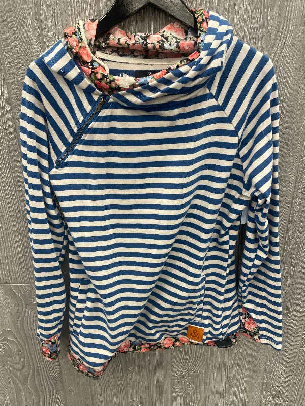 Sweatshirt Hoodie By Clothes Mentor In Blue, Size: Xl