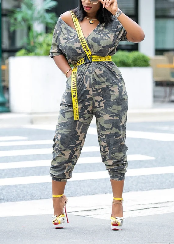 Camo Jumpsuit SHORT SLEEVE