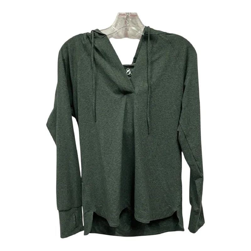 Athletic Sweatshirt Hoodie By Lou And Grey In Green, Size:Xs