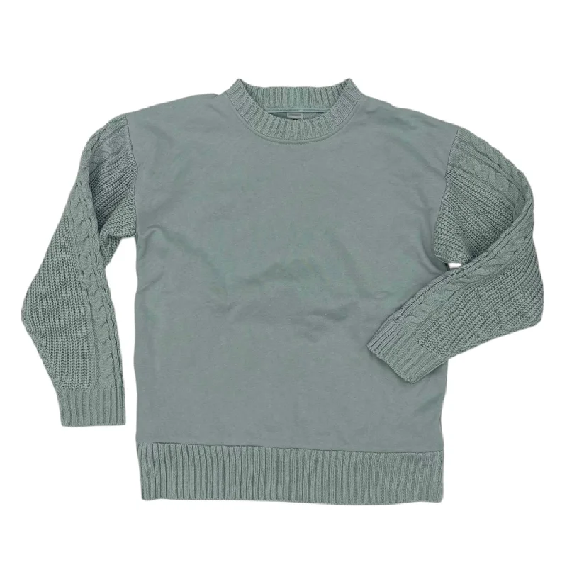 Sweatshirt Crewneck By Mono B In Teal, Size:S