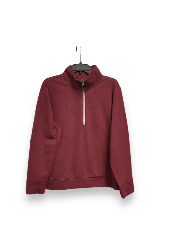 Sweatshirt Collar By Eddie Bauer In Red, Size: Xl