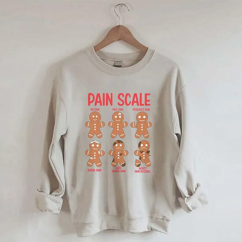 Pain Scale Gingerbread Sweatshirt