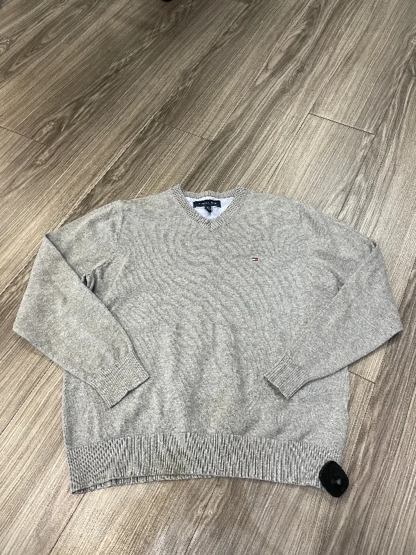 Sweatshirt Crewneck By Tommy Hilfiger In Grey, Size: M