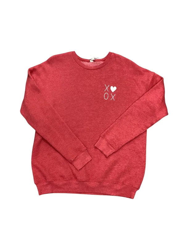 Sweatshirt Crewneck By Cmc In Red, Size: L