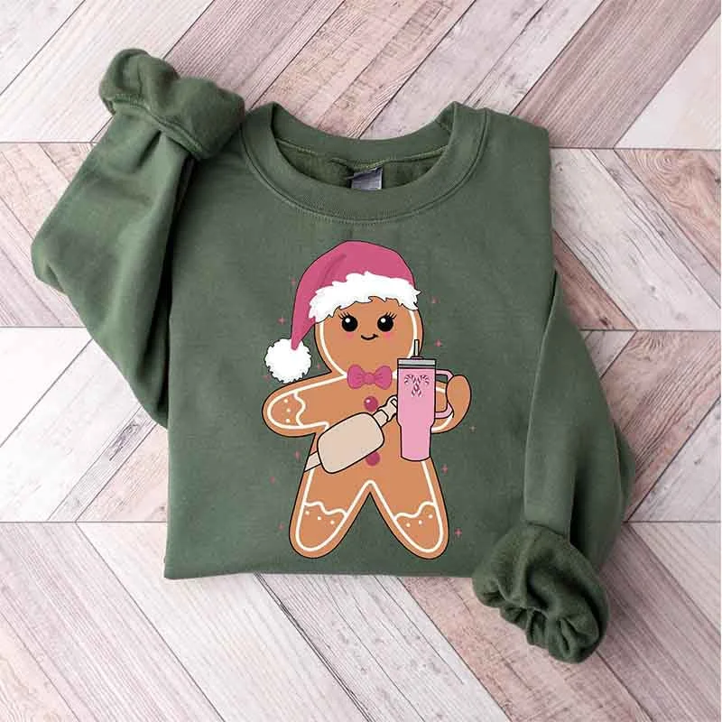 Cute Gingerbread Cookie Drink Sweatshirt