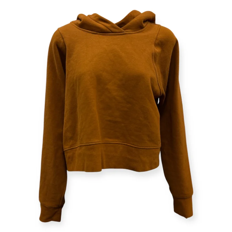 Sweatshirt Hoodie By Clothes Mentor In Copper, Size: M