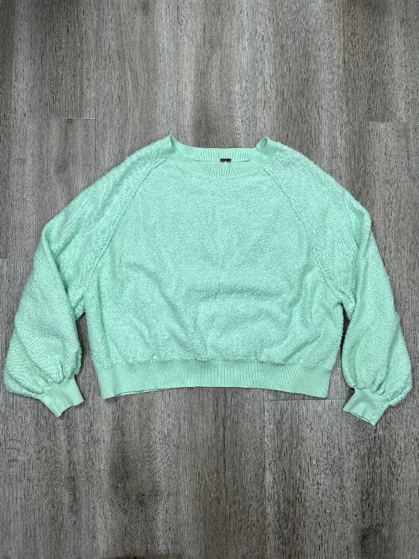 Sweatshirt Crewneck By Free People In Green, Size: S