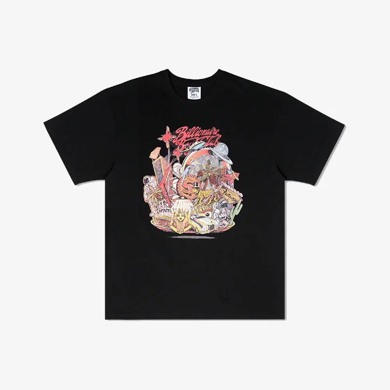 BILLIONAIRE BOYS CLUB | BB FLOATING CITY SS TEE { BLACK