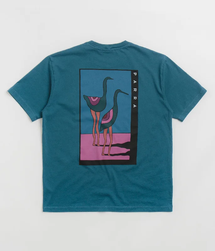 by Parra The Stand Off T-Shirt - Deep Sea Green