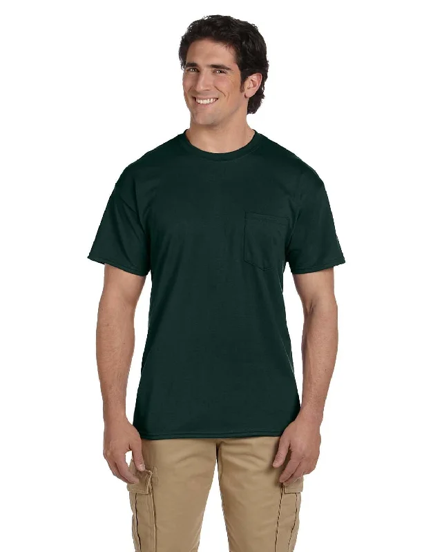 Gildan DryBlend 50/50 Pocket T-Shirt | Forest Green