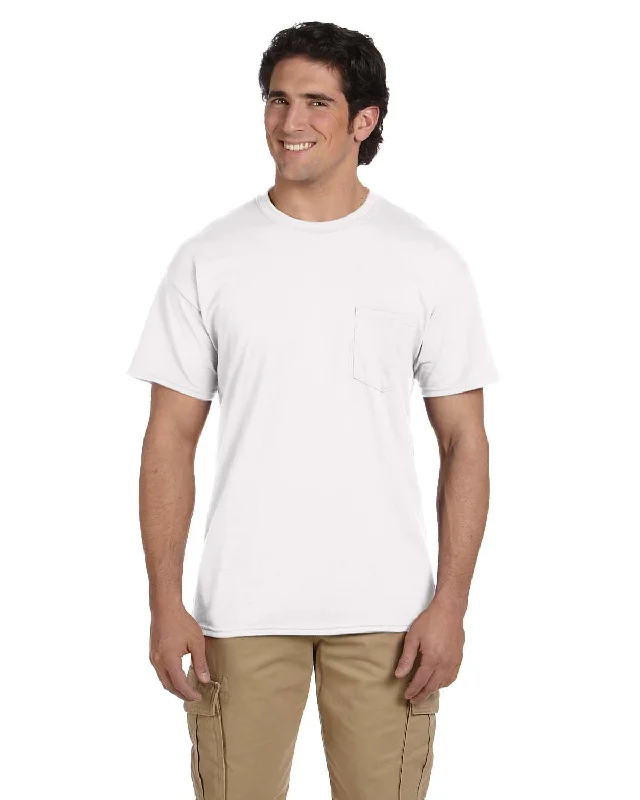 Gildan DryBlend 50/50 Pocket T-Shirt | White