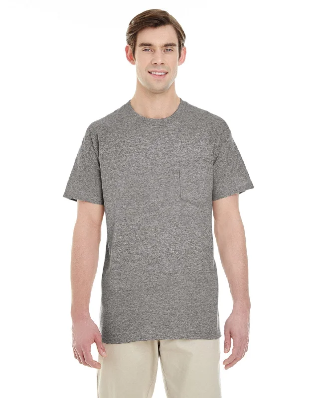 Gildan Pocket T-Shirt | Graphite Heather