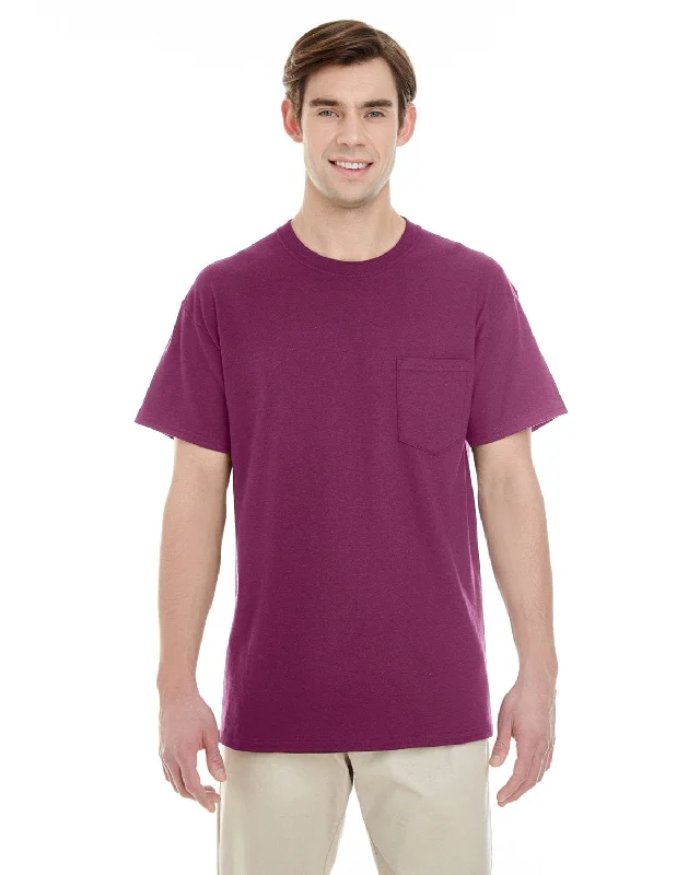 Gildan Pocket T-Shirt | Maroon