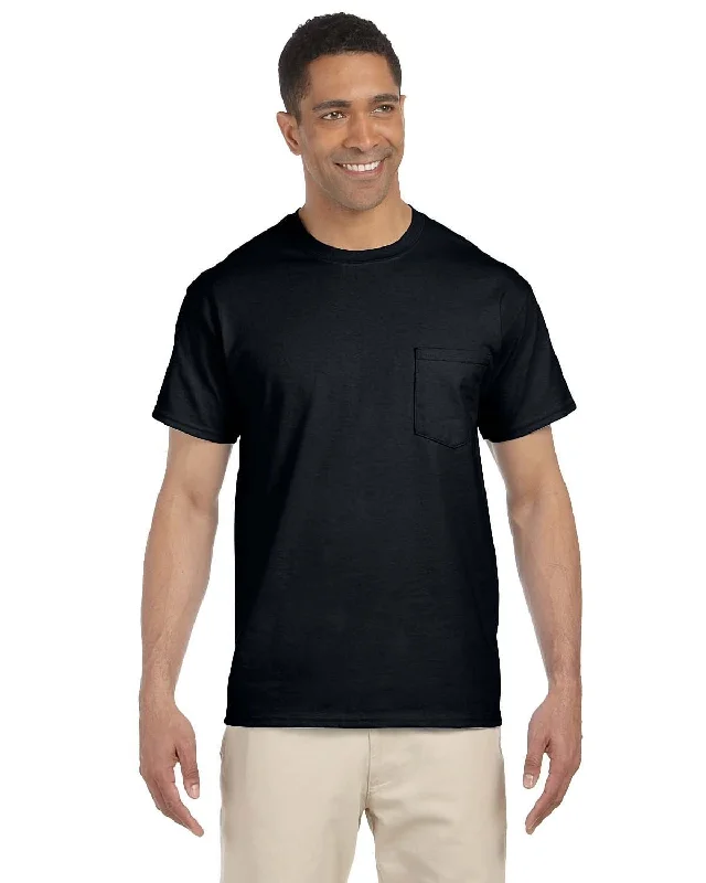 Gildan Ultra Cotton Pocket T-Shirt | Black