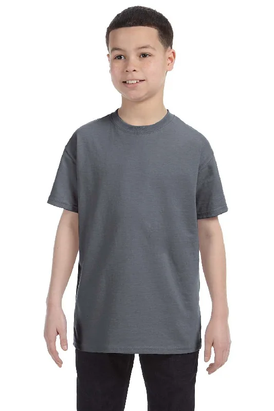 Gildan Youth Short Sleeve Crewneck T-Shirt - Charcoal Grey