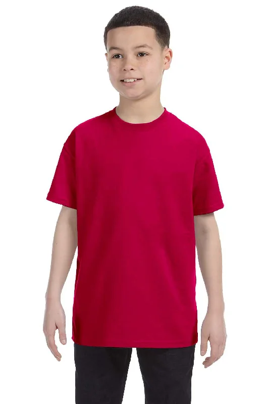 Gildan Youth Short Sleeve Crewneck T-Shirt - Garnet Red