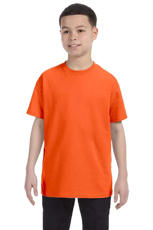 Gildan Youth Short Sleeve Crewneck T-Shirt - Orange