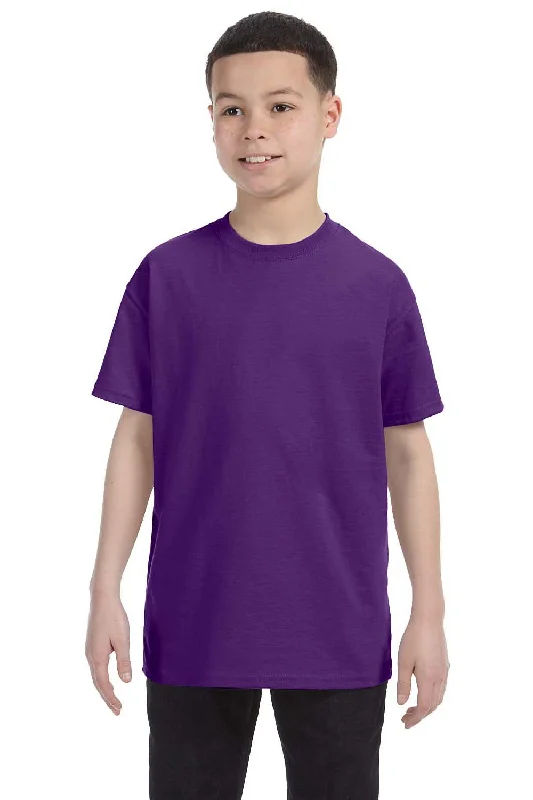 Gildan Youth Short Sleeve Crewneck T-Shirt - Purple