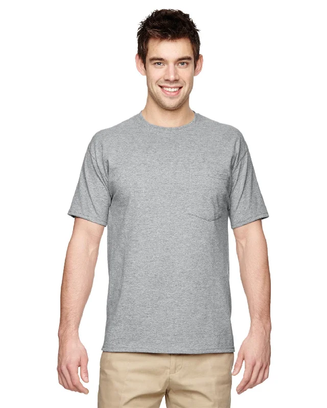 Jerzees 50/50 Pocket T-Shirt | Athletic Heather