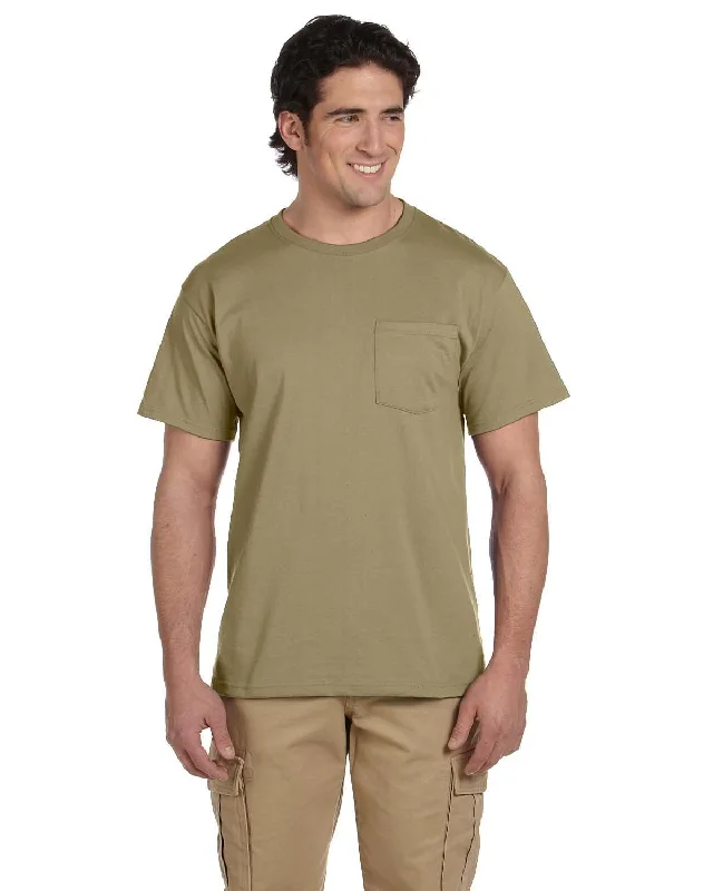 Jerzees 50/50 Pocket T-Shirt | Khaki