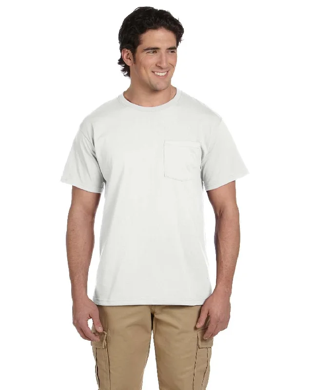 Jerzees 50/50 Pocket T-Shirt | White