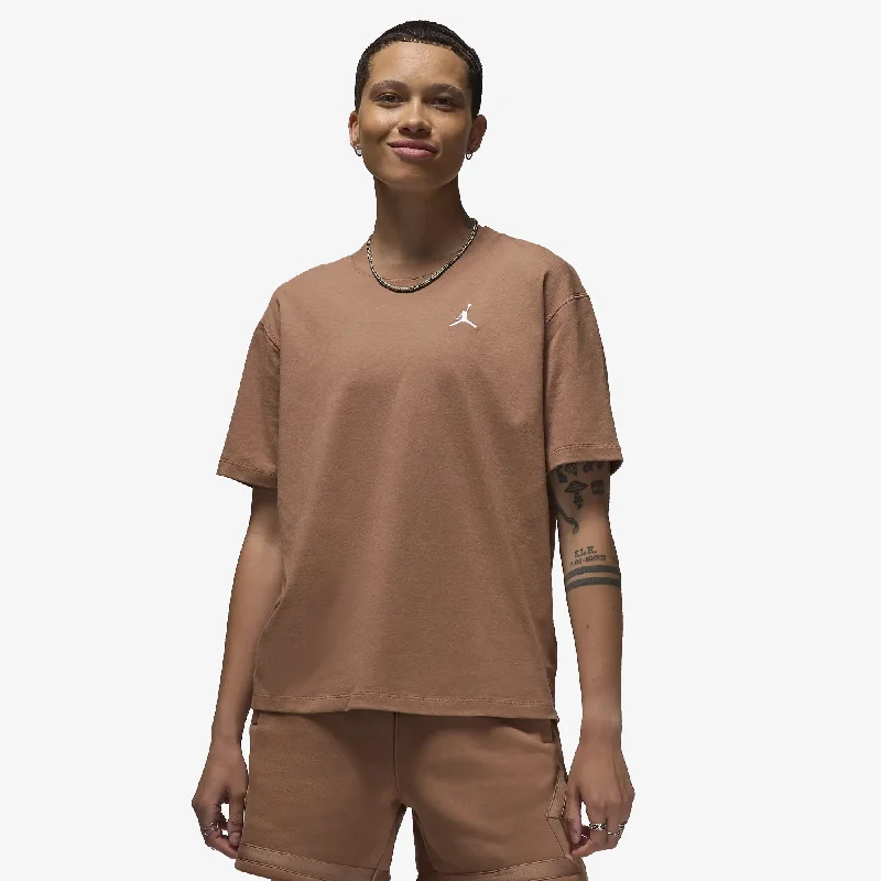 JORDAN | WMN'S ESSENTIAL TOP { ARCHAEO BROWN/WHITE