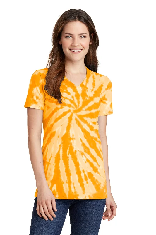 Port & Company Ladies Tie-Dye V-Neck Tee. LPC147V