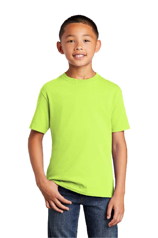 Port & Company Youth Core Short Sleeve Crewneck T-Shirt - Neon Yellow