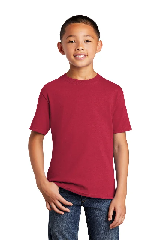 Port & Company Youth Core Short Sleeve Crewneck T-Shirt - Red