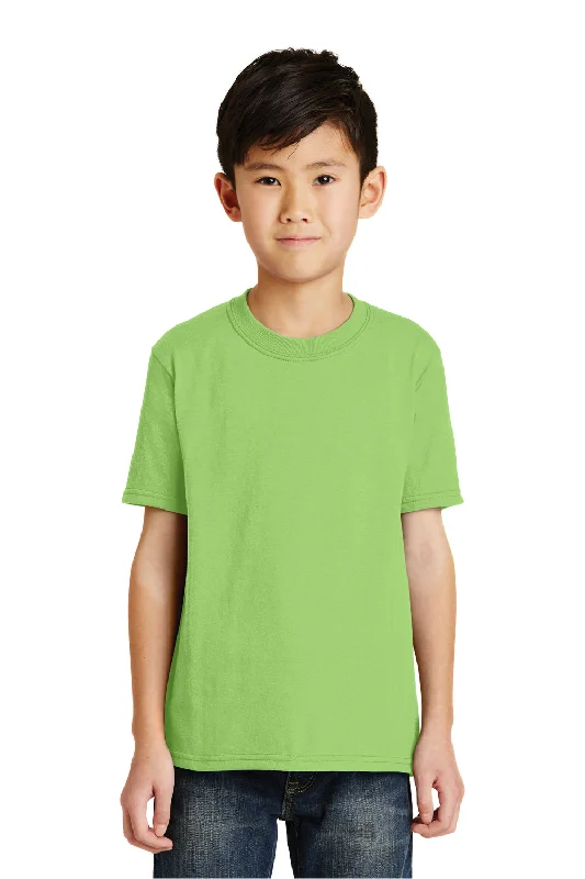 Port & Company Youth Core Short Sleeve Crewneck T-Shirt - Lime Green