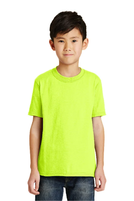 Port & Company Youth Core Short Sleeve Crewneck T-Shirt - Safety Green