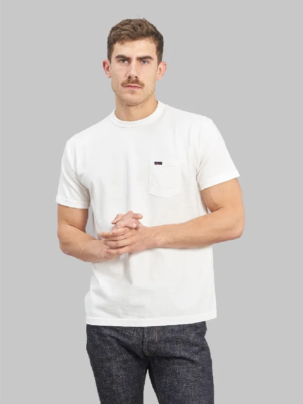 Samurai Jeans SJST-PCMIIL Heavyweight Pocket Plain T-Shirt White