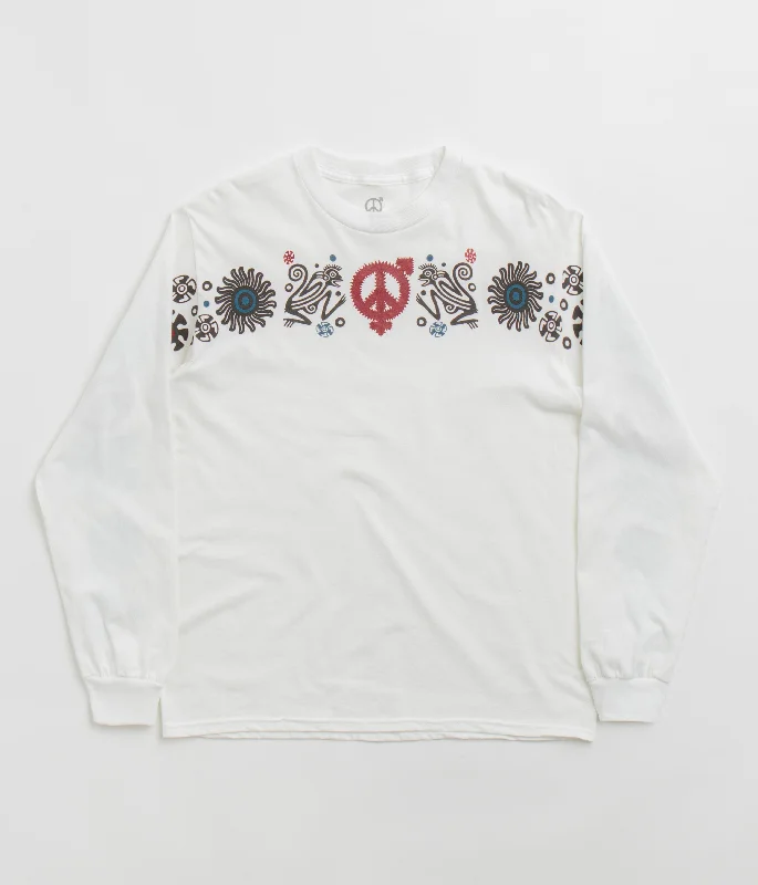 Sexhippies Primate Long Sleeve T-Shirt - White