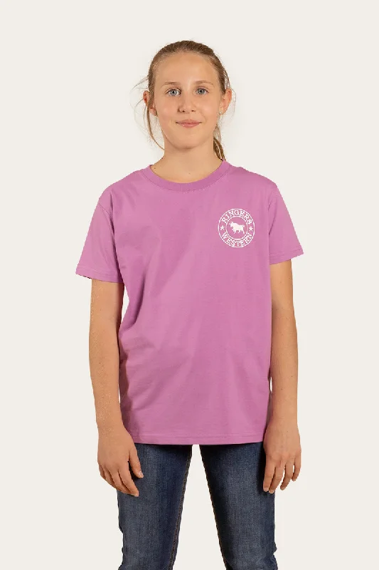 Signature Bull Kids Classic Fit T-Shirt - Lilac/White